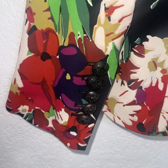 New Veronica Beard Black Floral Miller Dickey Jacket Size 6 - Picture 5 of 15